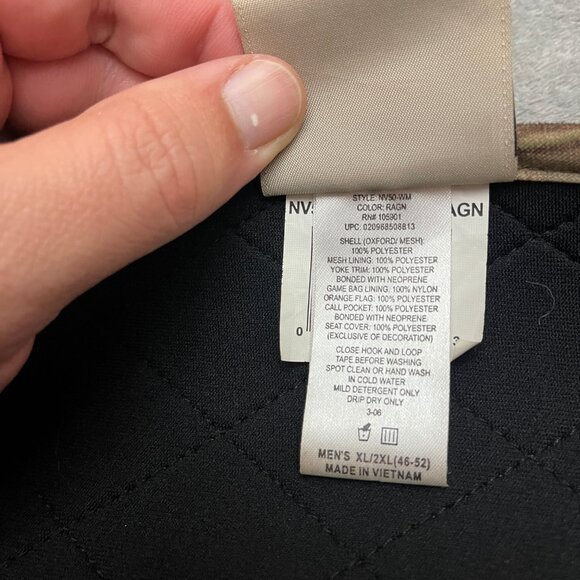 Fieldline Men's Turkey Vest Realtree APG Camo XL/2XL ((Back Pad, No Seat Pad)) - Picture 6 of 13